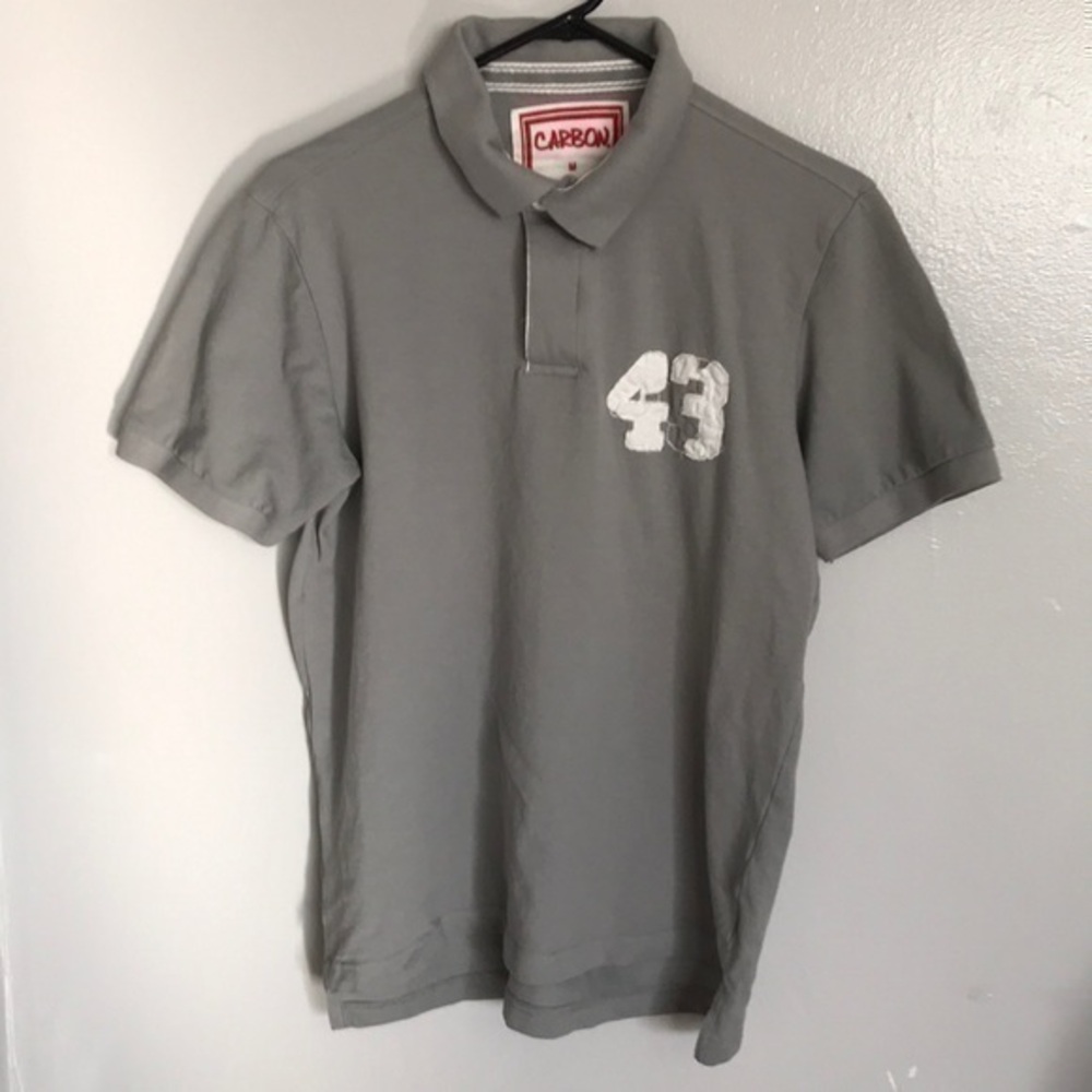 Carbon Mens polo, size Medium, gray